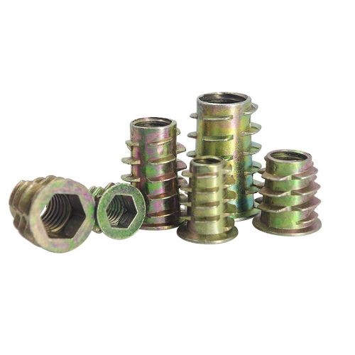 Σετ 130 τεμαχίων μεταλλικά ούπα με σπείρωμα για ξύλο M4 - M10.