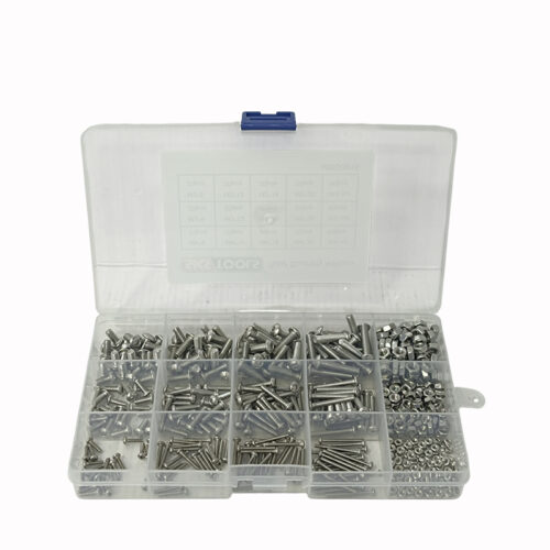 Σετ με ανοξείδωτες βίδες & παξιμάδια 480 τεμαχίων, SKS TOOLS 40000915.