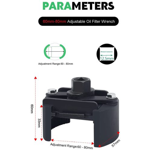Φιλτρόκλειδο αυτορυθμιζόμενο 60 - 80 mm.