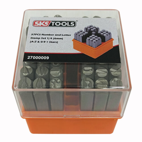 Σετ πόντες γράμματα - νούμερα λατινικά 37 τεμαχίων 6 mm SKS TOOLS 27000009.