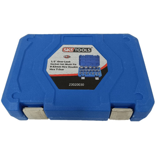 Σετ καρυδάκια 1/2 GEAR LOCK 19 τεμαχίων, SKS TOOLS 23020030.