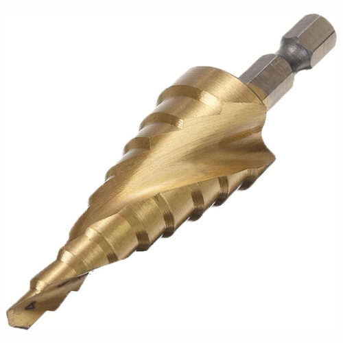 Σετ 3 κωνικών τρυπανιών με επικάλυψη τιτανίου.