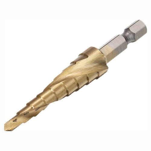 Σετ 3 κωνικών τρυπανιών με επικάλυψη τιτανίου.