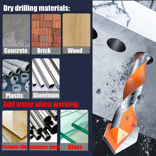 Πολυχρηστικά τρυπάνια , καρβιδίου YG8 , με τριγωνικό στέλεχος σετ 5 τεμαχίων.