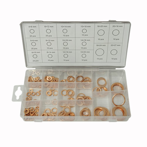 Σετ χάλκινες ροδέλες 220 τεμαχίων, 16 μεγεθών, SKS TOOLS 40000599.