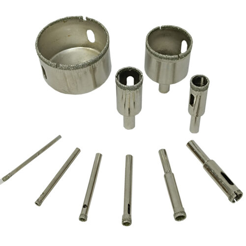 Σετ ποτηροτρύπανα διαμαντέ 3 έως 50mm για γυαλί, κεραμικά και πλακίδια 10 τεμαχίων SKS TOOLS 40000605.