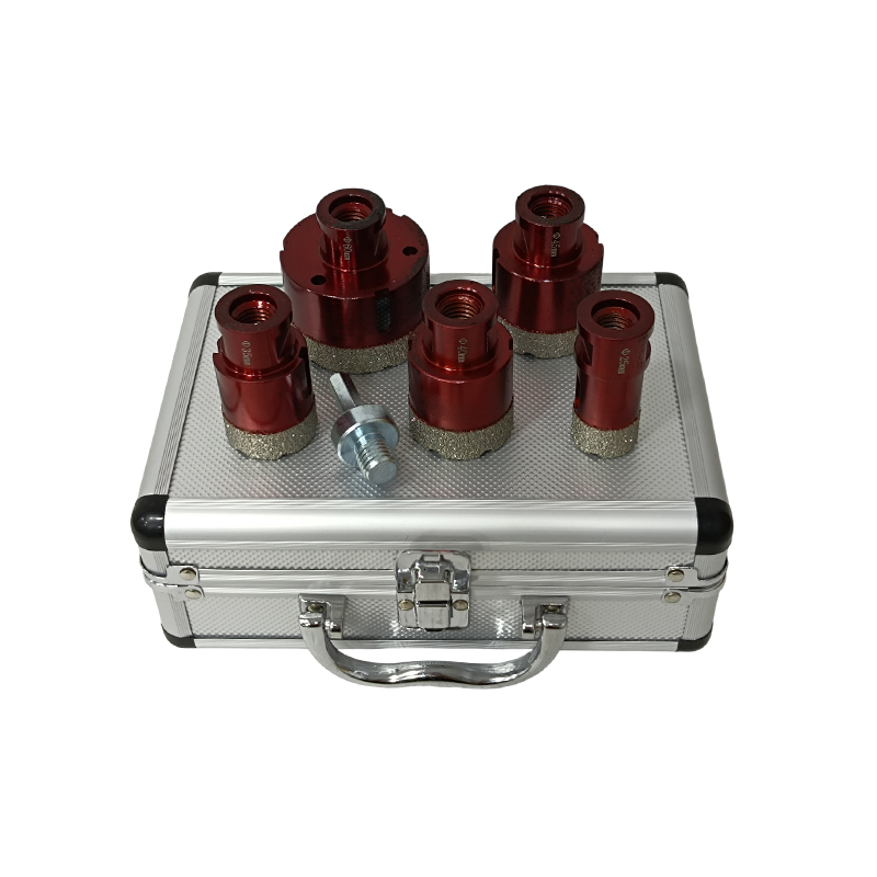 Σετ ποτηροτρύπανα γωνιακού τροχού για πλακάκια γρανίτες 5 τεμαχίων 13020049.