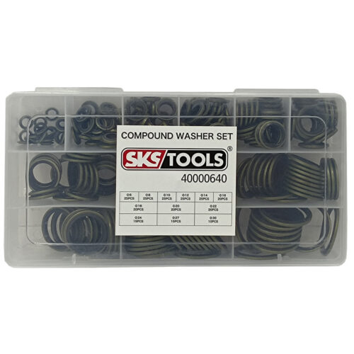Σετ ροδέλες τάπας λαδιού μεταλλικές με καουτσούκ 245 τεμαχίων 40000640 SKS/TOOLS.