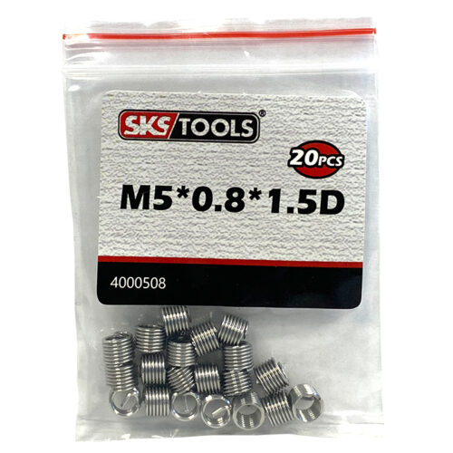 Σπειρώματα ανταλλακτικά Μ5 x 0,8 x 1,5D σετ 20 τεμαχίων SKS TOOLS 4000508.