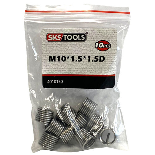 Σπειρώματα ανταλλακτικά 10 x 1,5 x 1,5D σετ 10 τεμαχίων SKS TOOLS 4010150.
