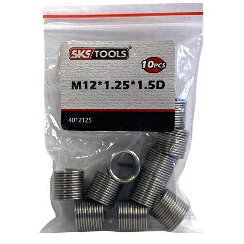 Σπειρώματα ανταλλακτικά 12 x 1,25 x 1,5D σετ 10 τεμαχίων SKS TOOLS 4012125.