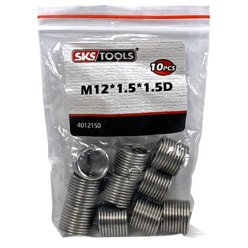 Σπειρώματα ανταλλακτικά 12 x 1,5 x 1,5D σετ 10 τεμαχίων SKS TOOLS 4012150.