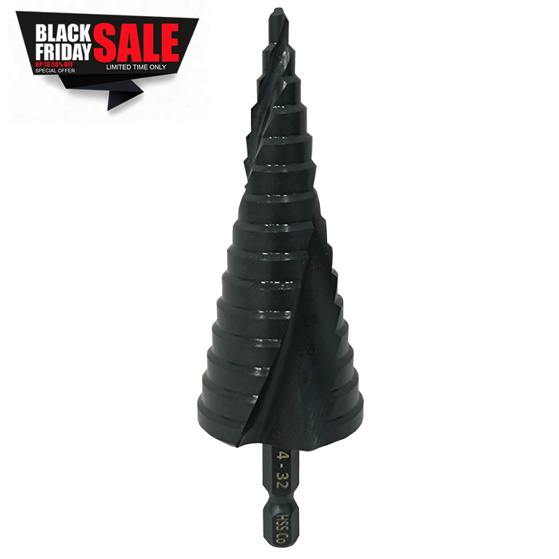 Τρυπάνι κωνικό κοβαλτίου HSS M35 (5% CO) 4-32 mm με εξάγωνο στέλεχος SKS TOOLS 13010029.