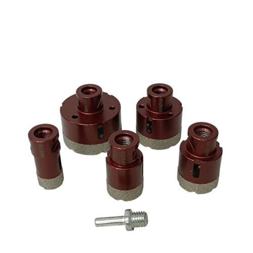 Ποτηροτρύπανα γωνιακού τροχού για πλακάκια γρανίτες σετ 5 τεμαχίων SKS TOOLS 13020050.