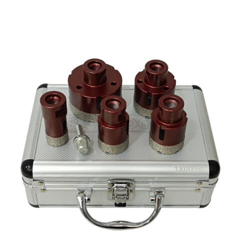 Ποτηροτρύπανα γωνιακού τροχού για πλακάκια γρανίτες σετ 5 τεμαχίων SKS TOOLS 13020050.