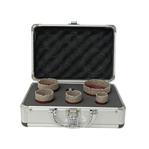 Ποτηροτρύπανα γωνιακού τροχού για πλακάκια γρανίτες σετ 5 τεμαχίων SKS TOOLS 13020050.