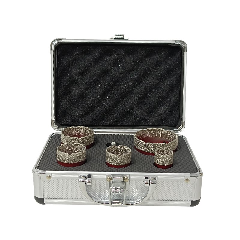 Ποτηροτρύπανα γωνιακού τροχού για πλακάκια γρανίτες σετ 5 τεμαχίων SKS TOOLS 13020050.