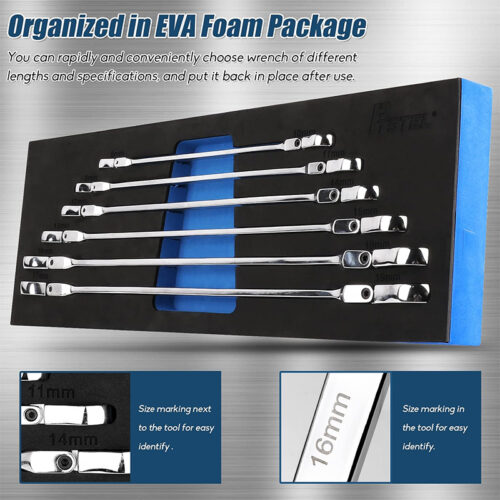 Πολύγωνα κλειδιά καστάνιας EXTRA μακριά σπαστά, 6 τεμαχίων 31020013.