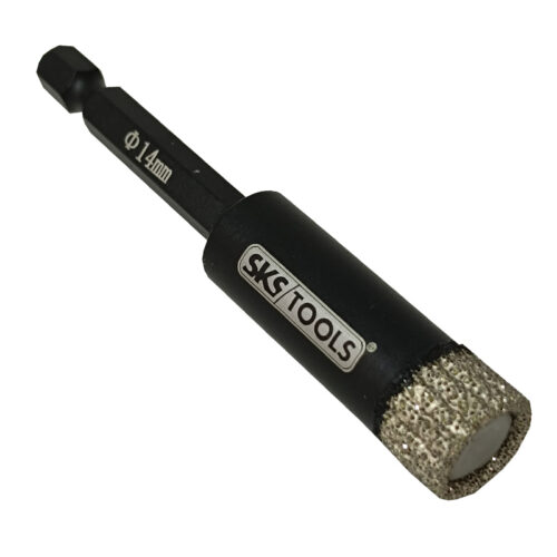 Τρυπάνι πλακιδίων , γρανίτη , μαρμάρου 14 mm SKS TOOLS 1301003414.