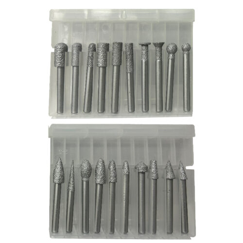 Σετ με 20 διαμαντέ φρεζάκια λείανσης γρανίτη , σκυρόδεμα , πέτρας SKS TOOLS 40000670A.