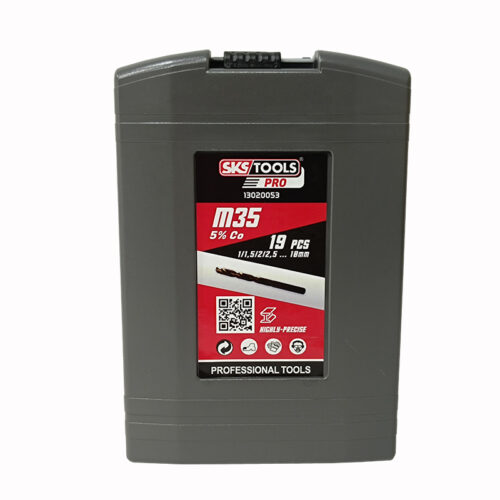 Σετ τρυπάνια HSS 19 τεμαχίων 5 % COBALT, SKS TOOLS 13020053.