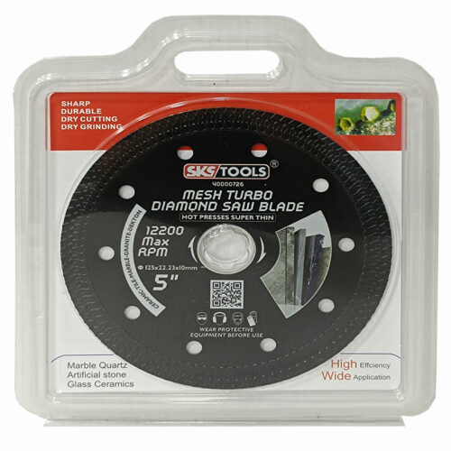 Διαμαντόδισκος TURBO για δομικά υλικά Ø 125mm, SKS TOOLS 40000726.