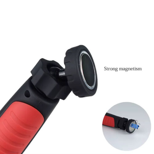 Φορτιζόμενος φακός εργασίας COB LED 360° διπλόσπαστος με μαγνήτη.
