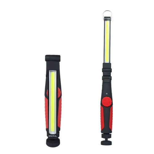 Φορτιζόμενος φακός εργασίας COB LED 360° διπλόσπαστος με μαγνήτη.