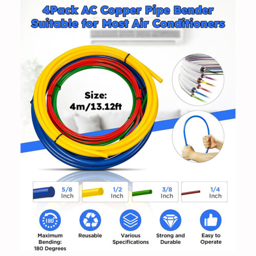 Πλαστικοί εσωτερικοί σωλήνες κάμψης σετ 4 τεμαχίων, 1/4, 3/8, 1/2 & 5/8 της ίντσας, SKS TOOLS 50000069.