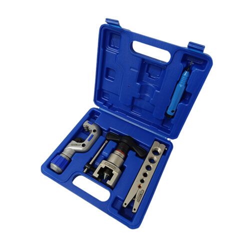 Έκεντρο εκχειλωτικό χαλκοσωλήνων 1/4″- 3/4″ με καστάνια, απογρεζωτή, κόφτη χαλκοσωλήνας & πλασική κασετίνα, SKS TOOLS 50000055.