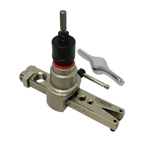 Έκκεντρο εκχειλωτικό σε ίντσες 1/4″- 3/4″, χρήση με τρυπάνι η χειροκίνητη λειτουργία, απογρεζωτής κόφτης, πλαστική κασετίνα SKS TOOLS 50000058.