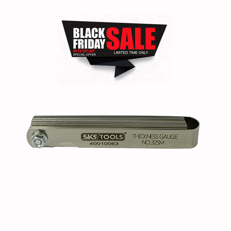 Φιλερ ρύθμισης βαλβίδων με 32 λάμες, SKS TOOLS 40010063.