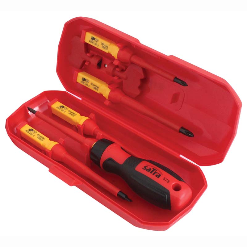 Κατσαβίδια ηλεκτρολόγου σετ 7 τεμαχίων.