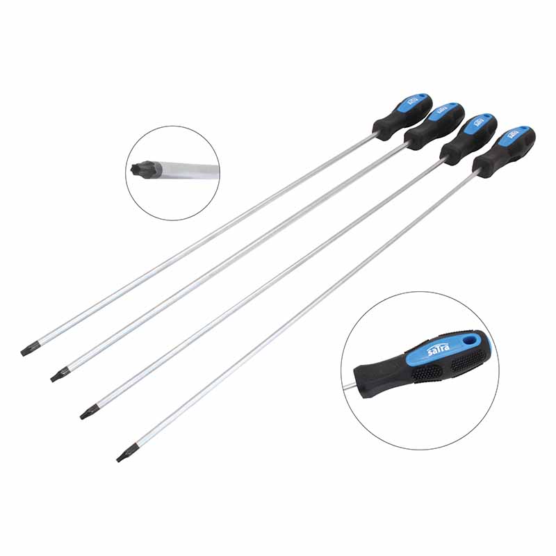 Κατσαβίδια ΤΟΡΧ έξτρα μακριά L450 mm 4 τεμαχίων.