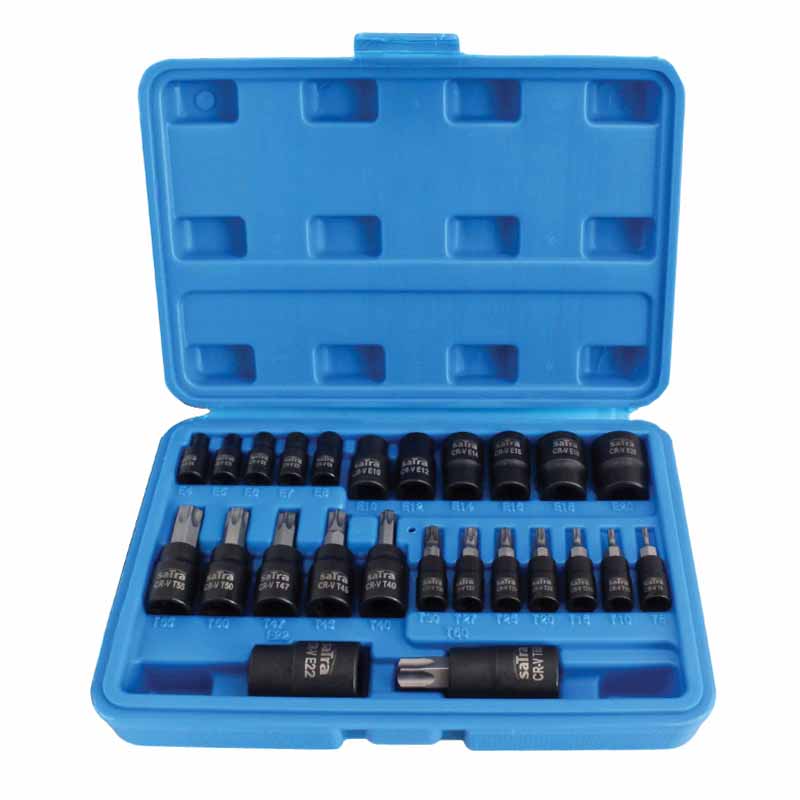 Μύτες καρυδάκια & καρυδάκια θυληκά TORX αέρος σετ 25 τεμαχίων.